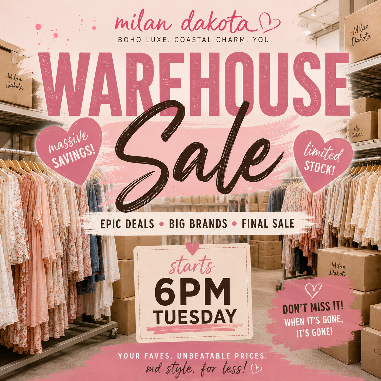 Warehouse Sale -