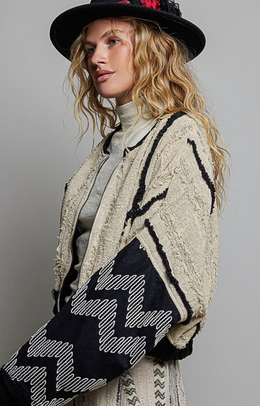 Stitched Rebel Bomber Jacket