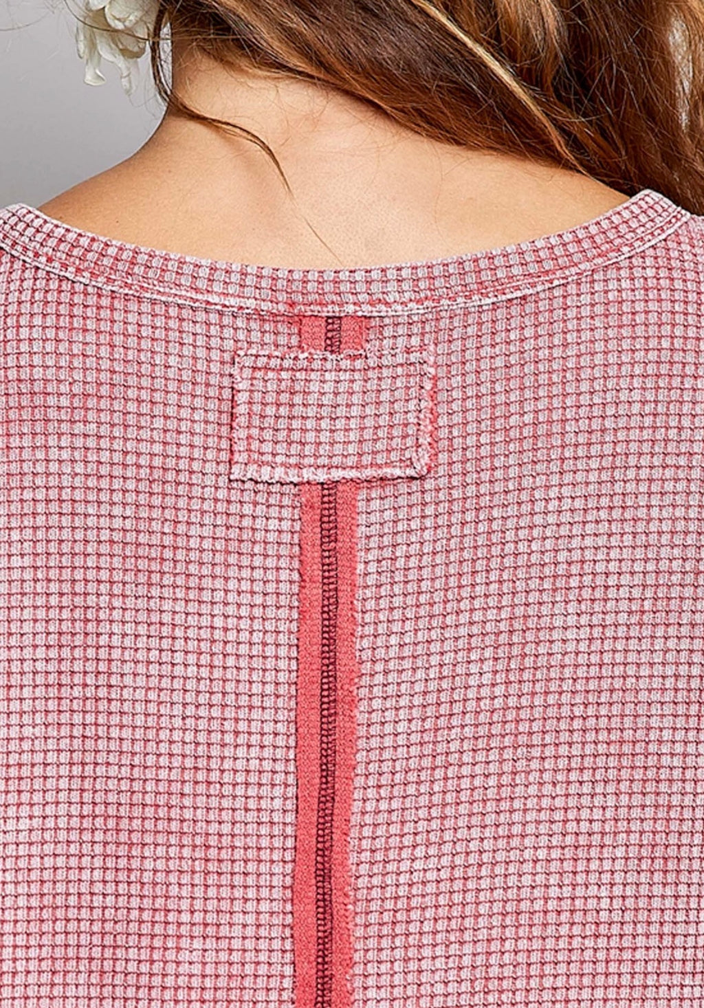 Rosy Days Waffle Tee
