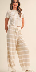Stripe pant Set