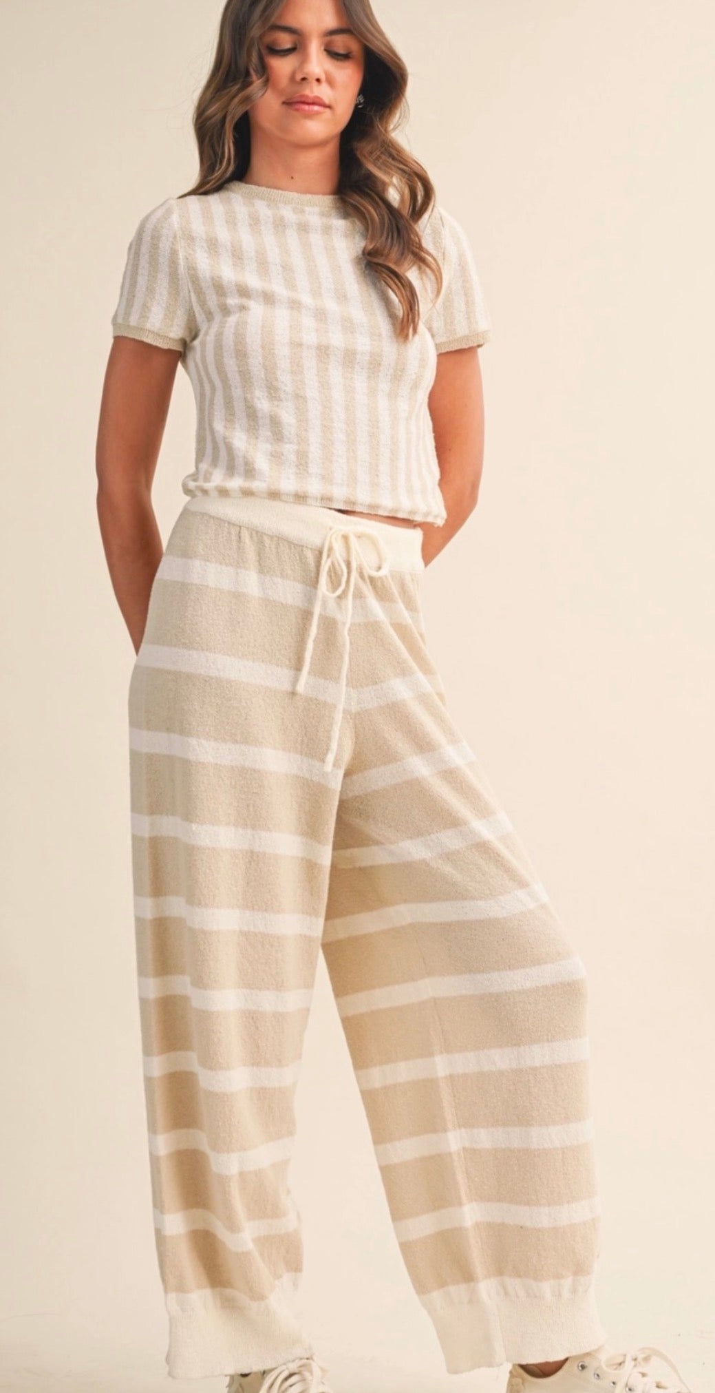Stripe pant Set