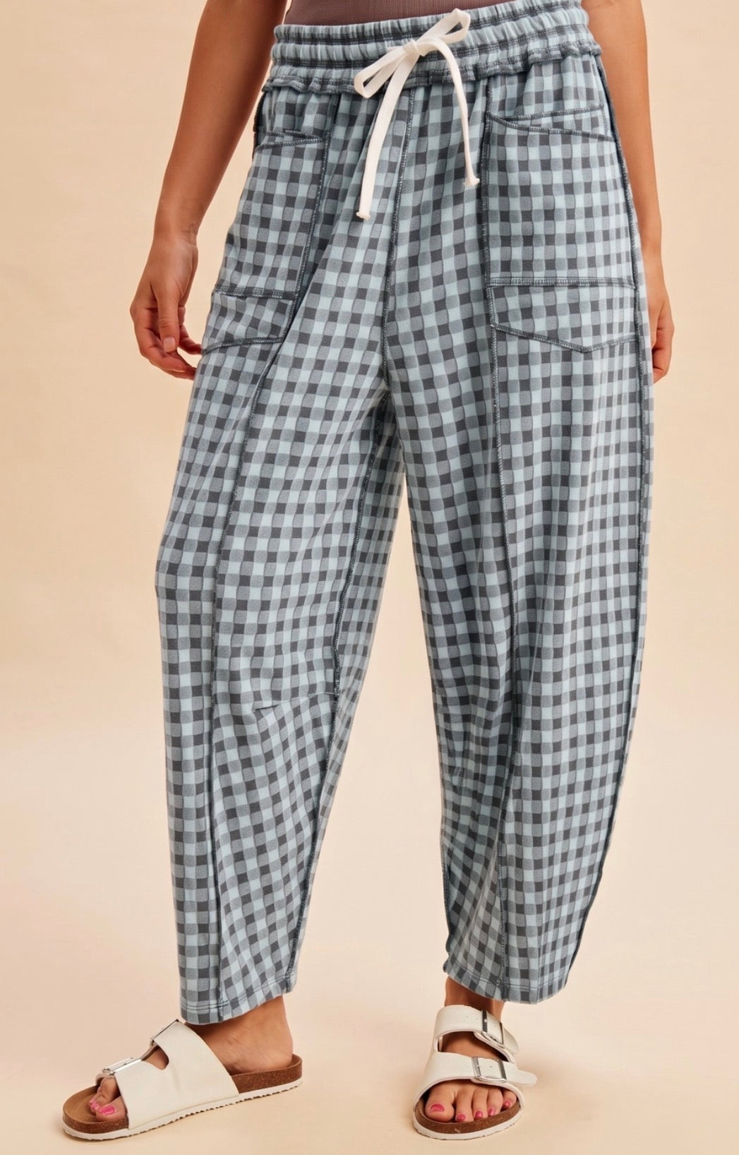 Gingham Cloud Pants