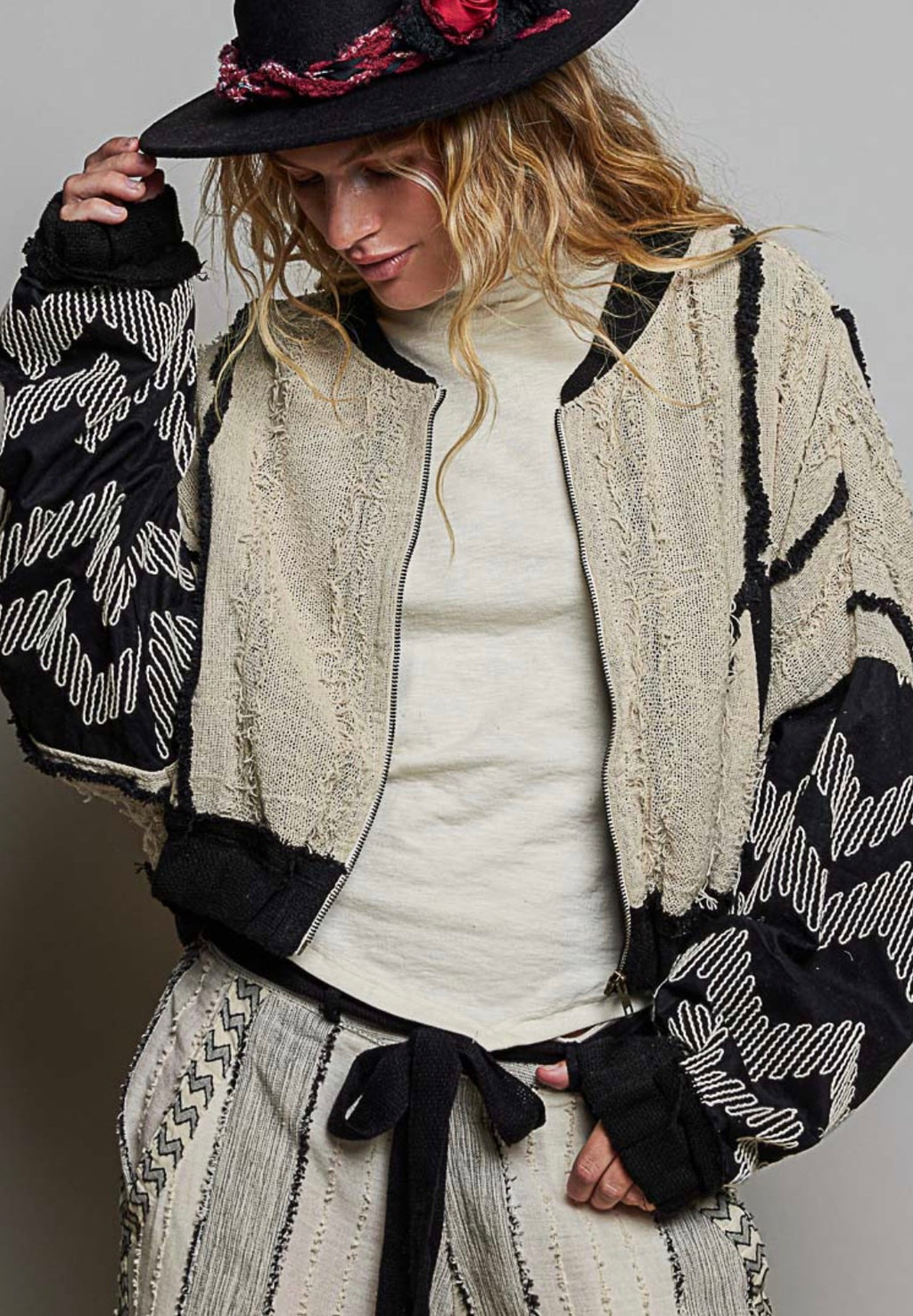 Stitched Rebel Bomber Jacket