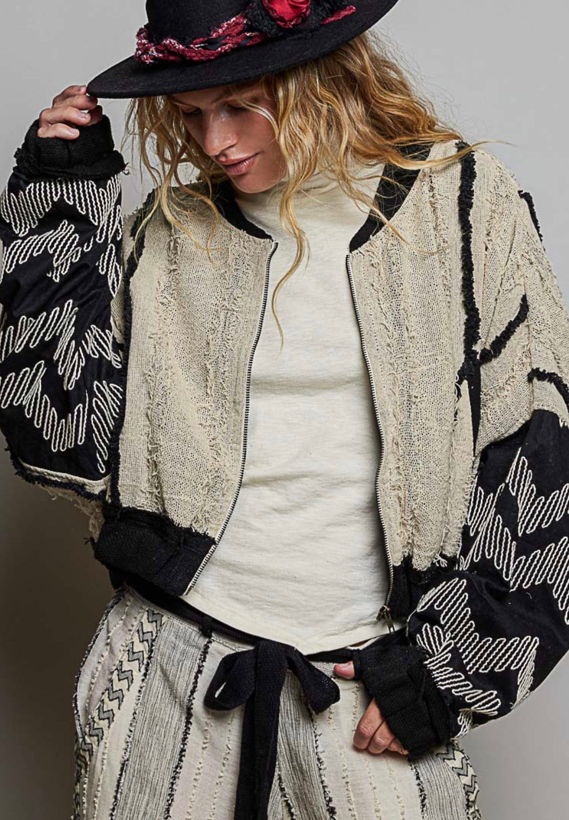 Stitched Rebel Bomber Jacket