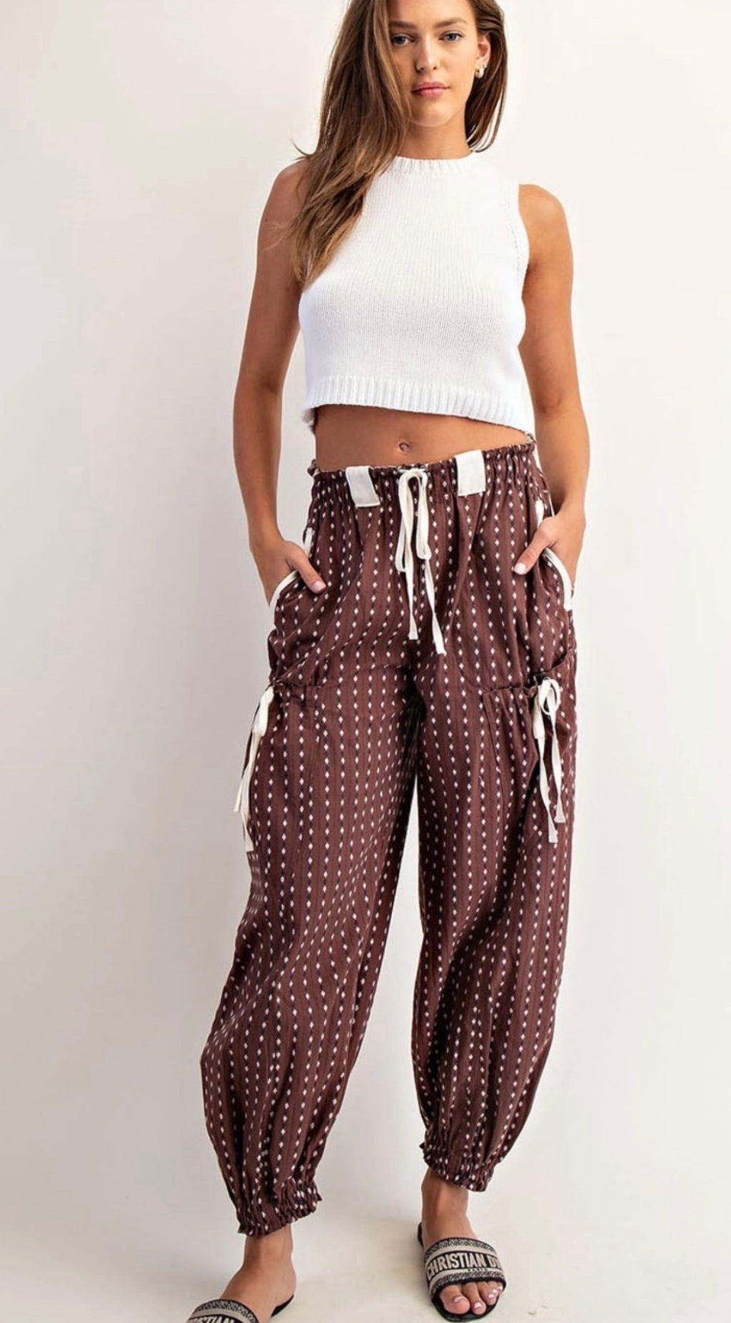 Cocoa & Cream Cargo Pants
