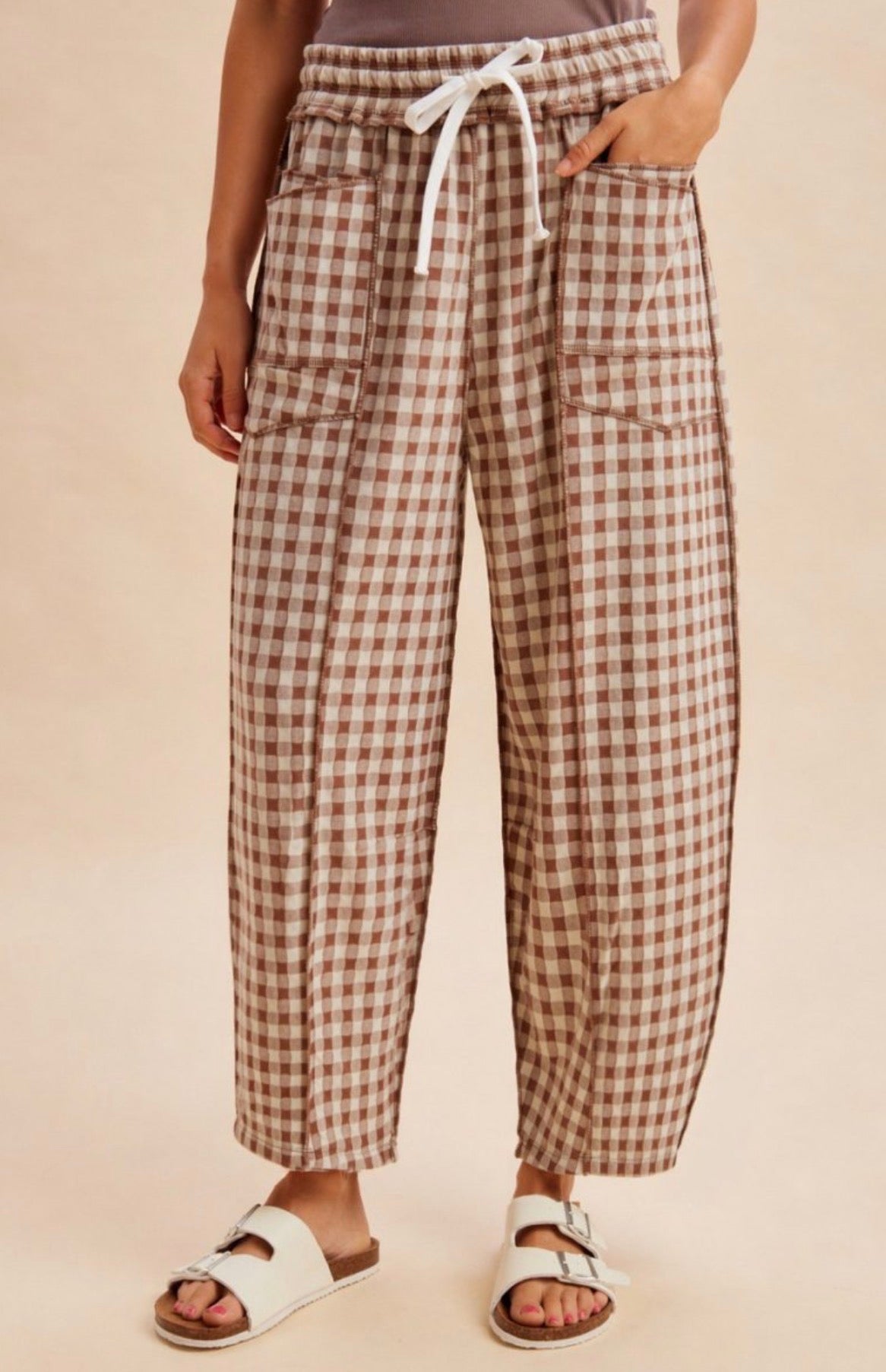 Gingham Cloud Pants