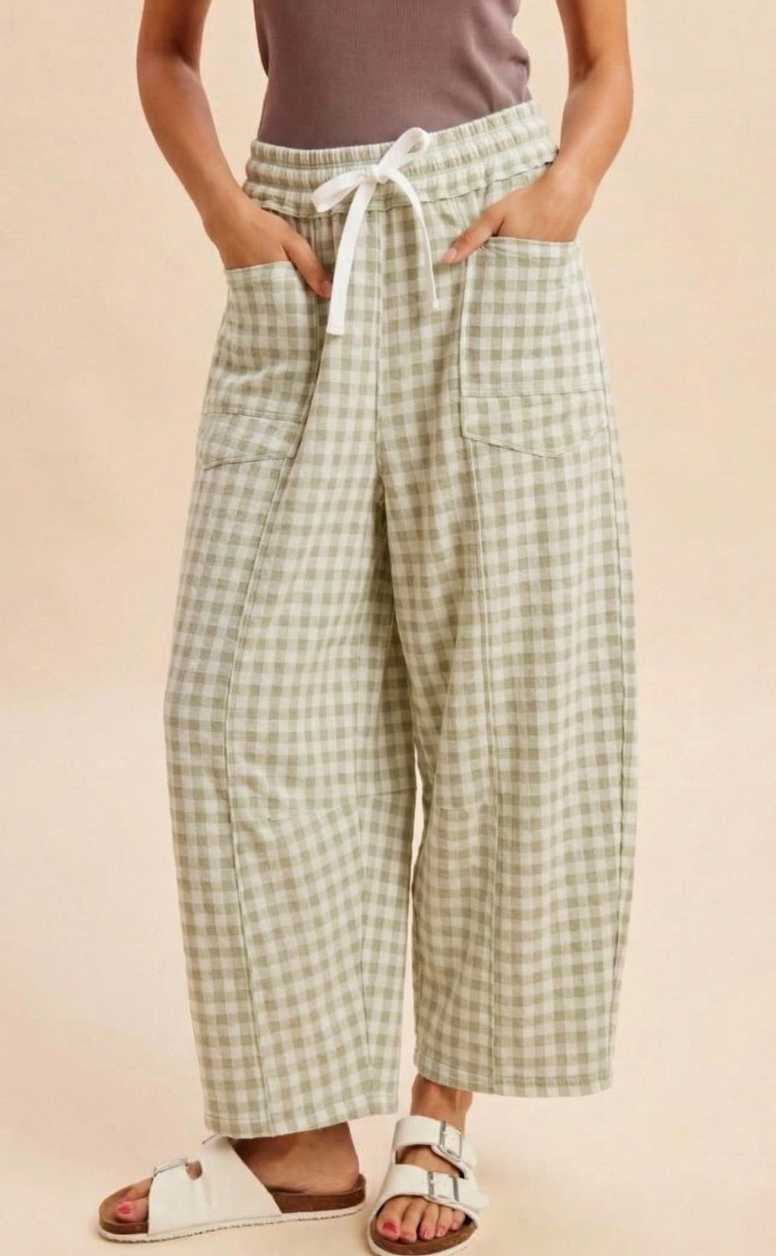 Gingham Cloud Pants