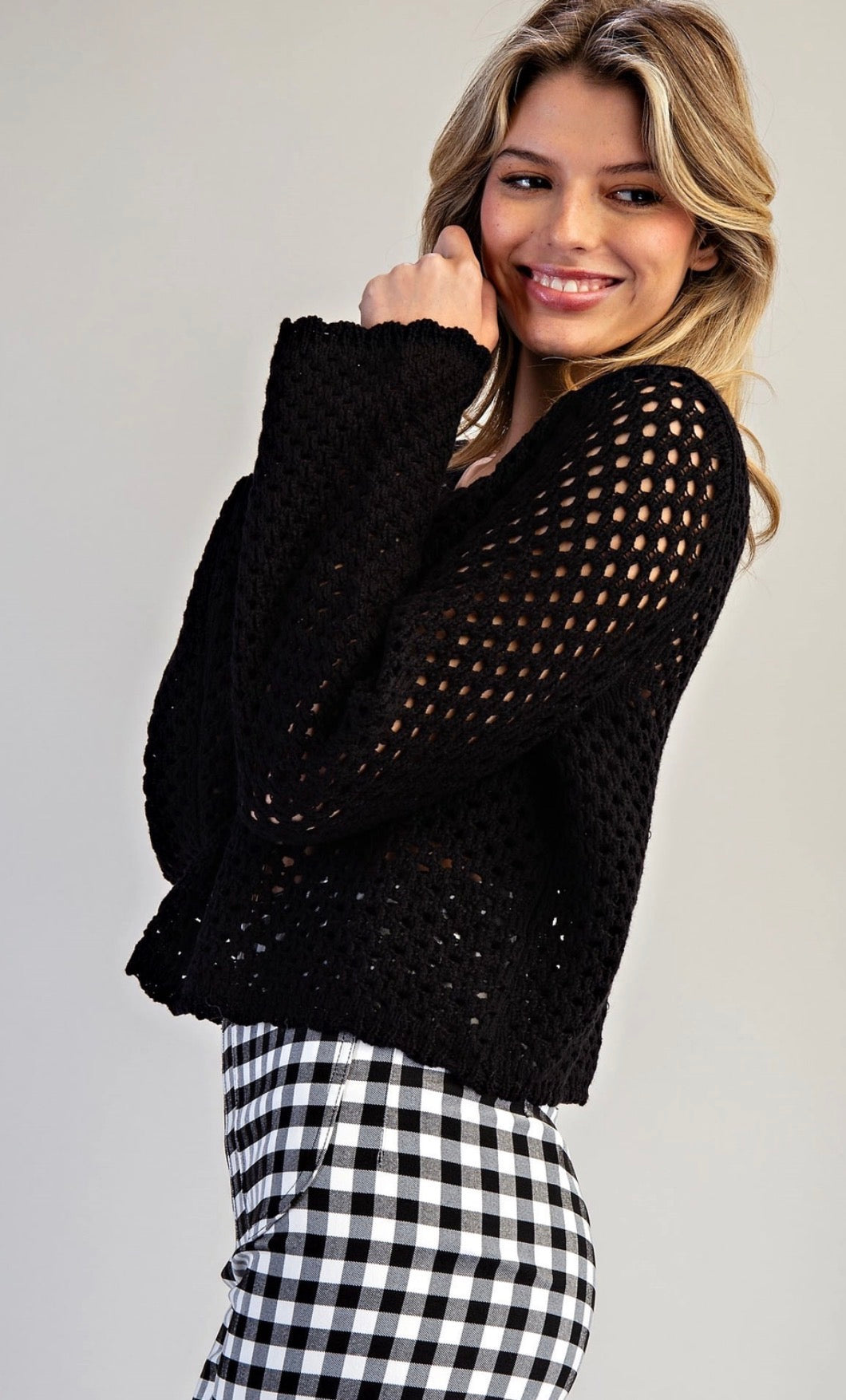 Black Grove Knit Top