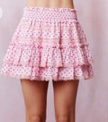 Pink Floral Mini Skirt