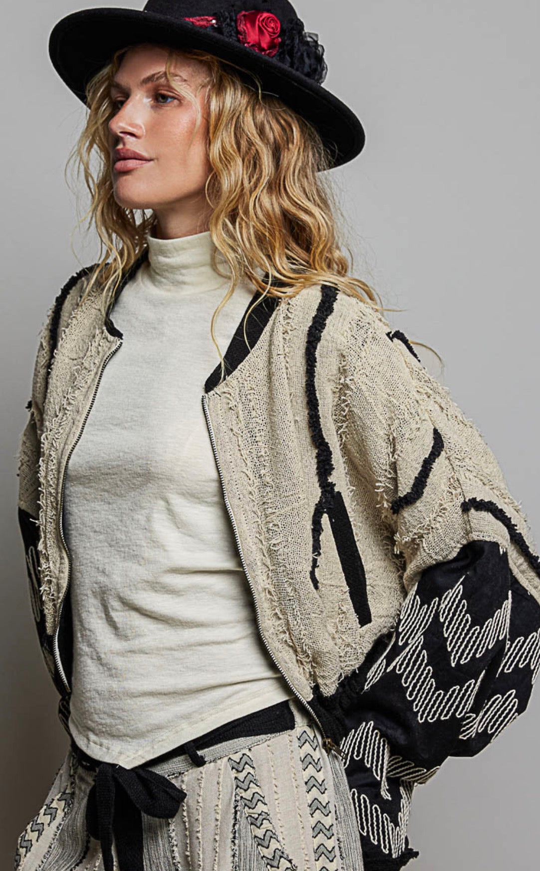 Stitched Rebel Bomber Jacket