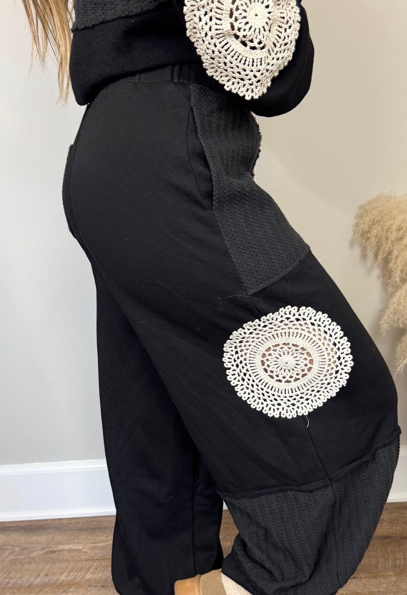 Kylie Lounge Pant- Black