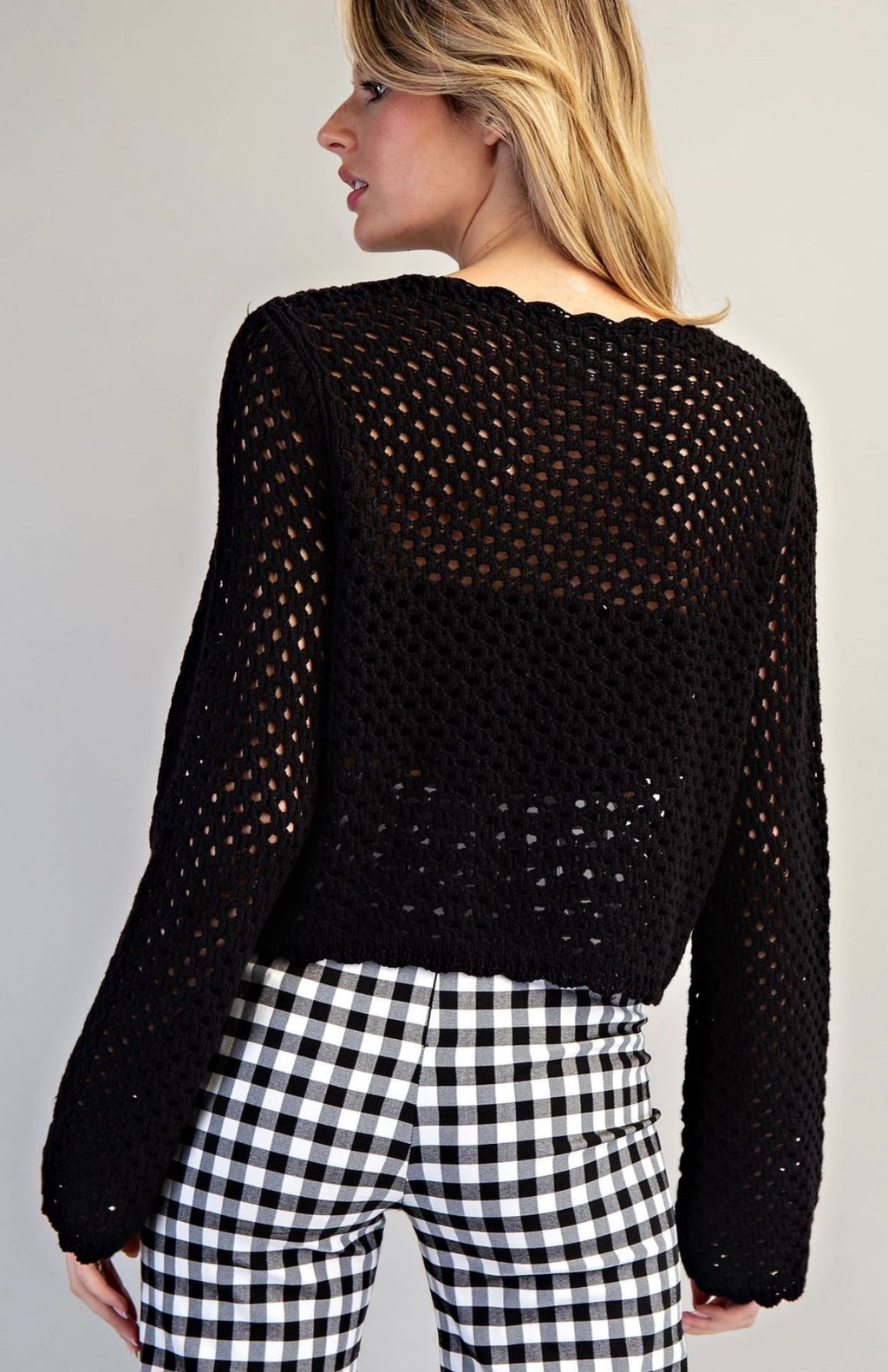 Black Grove Knit Top
