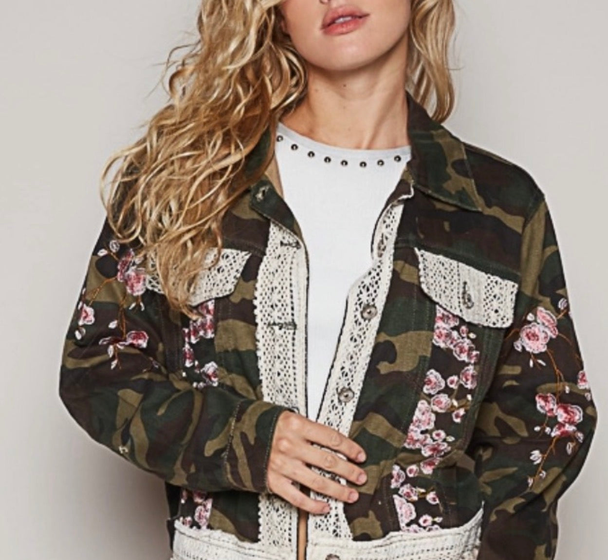 Camo Denim jacket
