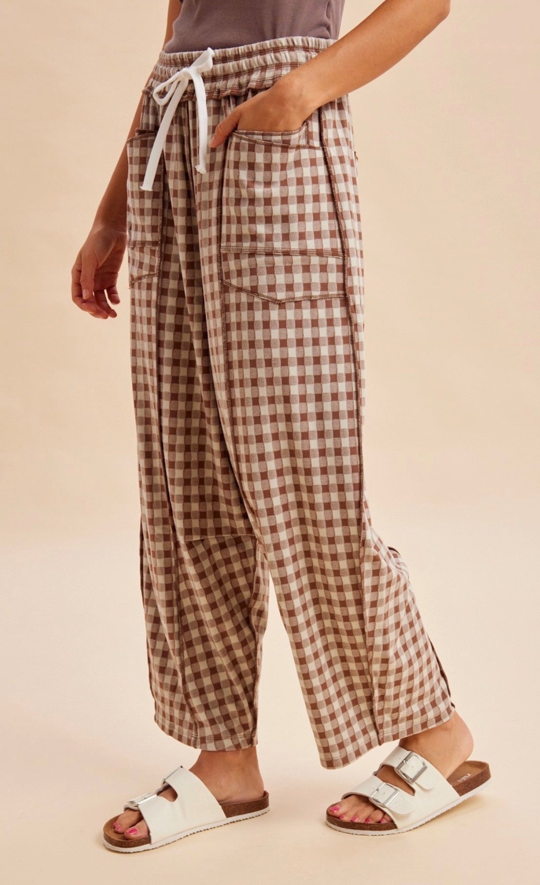 Gingham Cloud Pants
